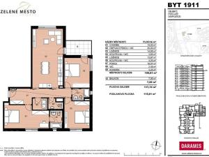 Prodej bytu 4+kk, Praha - Hrdlořezy, V třešňovce, 115 m2