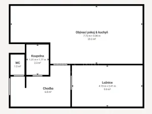 Prodej bytu 2+kk, Městec Králové, Bezručova, 42 m2