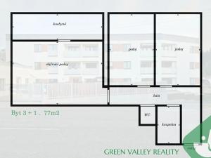 Prodej bytu 3+1, Libčice nad Vltavou, Letecká, 77 m2