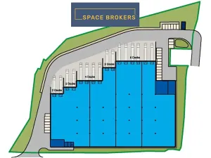 Pronájem skladu, Kozomín, 1200 m2