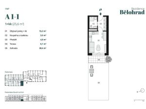 Prodej bytu 1+kk, Lázně Bělohrad, 26 m2