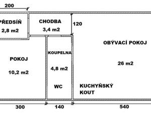 Pronájem rodinného domu, Srnojedy, Sportovní, 47 m2