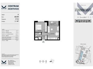 Prodej bytu 2+kk, Hostivice, Čsl. armády, 42 m2