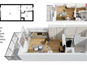 Prodej bytu 1+kk, Milovice - Mladá, Armádní, 28 m2