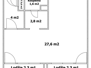 Pronájem bytu 1+kk, Mladá Boleslav, Jičínská, 40 m2