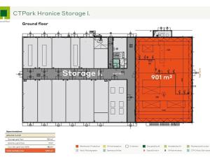 Pronájem skladu, Hranice, Olomoucká, 900 m2