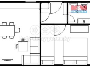 Pronájem bytu 2+kk, Stožec - České Žleby, 42 m2