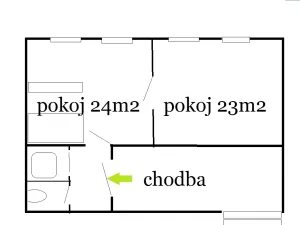 Pronájem bytu 2+kk, Ostopovice, Družstevní, 60 m2