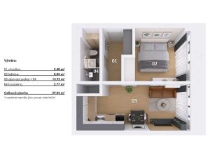 Prodej bytu 2+kk, Praha - Vysočany, Kolbenova, 32 m2