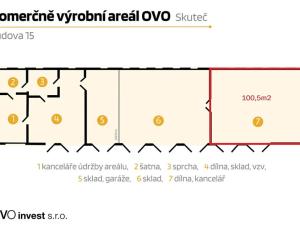 Pronájem skladu, Skuteč, Husova, 101 m2