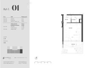 Prodej bytu 1+kk, Zbýšov, čtvrť Padělky, 44 m2