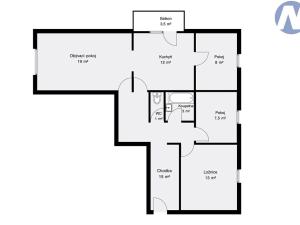 Pronájem bytu 4+1, Vlachovo Březí, Sídliště, 77 m2