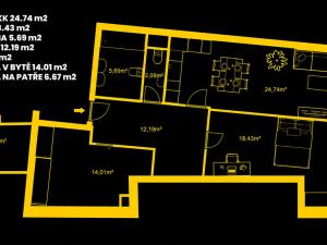 Prodej bytu 2+kk, Hradec Králové, Pražská třída, 84 m2