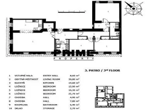 Pronájem bytu 4+1, Praha - Vinohrady, Na Kozačce, 146 m2