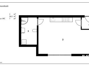 Prodej bytu 1+kk, Pardubice, Za Pasáží, 46 m2