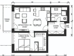 Prodej bytu 2+kk, Ústí nad Orlicí, Východní, 59 m2