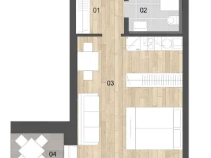 Prodej bytu 1+kk, Praha - Velká Chuchle, Na hvězdárně, 35 m2