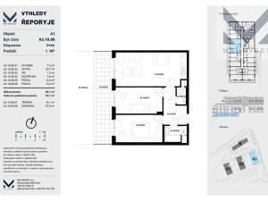 Prodej bytu 3+kk, Praha - Řeporyje, Jáchymovská, 65 m2