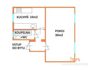 Pronájem bytu 1+1, Brno, Gorkého, 50 m2