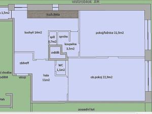 Pronájem bytu 2+1, Praha - Podolí, Podolská, 76 m2