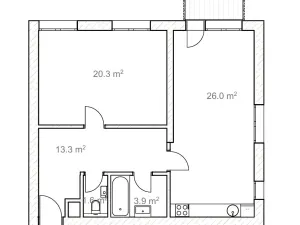 Prodej bytu 2+kk, Praha - Žižkov, V domově, 70 m2