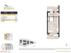 Prodej bytu 1+kk, Tábor, 50 m2