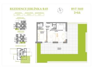 Prodej bytu 2+kk, Brno, Jerlínová, 53 m2