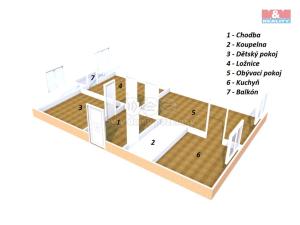 Pronájem bytu 3+1, Radvanice, 78 m2
