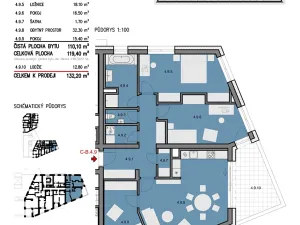 Prodej bytu 4+kk, Šlapanice, 132 m2