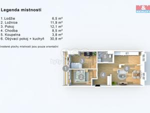 Prodej bytu 3+1, Krupka - Maršov, Dukelských hrdinů, 68 m2