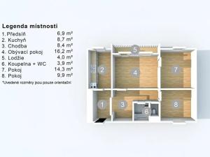 Pronájem bytu 3+1, Ústí nad Labem, Neštěmická, 70 m2