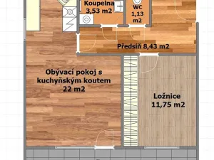 Pronájem bytu 2+kk, Český Brod, Kounická, 55 m2