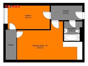 Pronájem bytu 2+kk, Kolín, 5. května, 54 m2