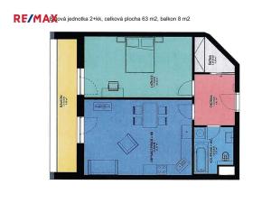 Pronájem bytu 2+kk, Poděbrady, Nerudova, 71 m2