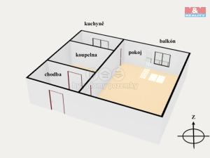 Pronájem bytu 1+kk, Nové Město nad Metují, Družstevní, 28 m2