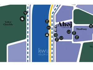 Pronájem bytu 2+kk, Praha - Modřany, Československého exilu, 60 m2