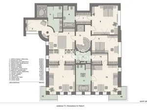Pronájem bytu 6+kk a větší, Praha - Bubeneč, Rooseveltova, 386 m2