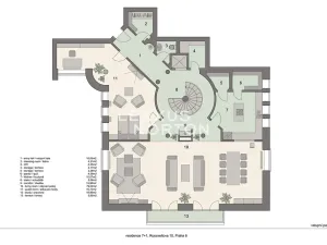 Pronájem bytu 6+kk a větší, Praha - Bubeneč, Rooseveltova, 386 m2