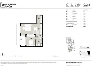 Prodej bytu 2+kk, Kralupy nad Vltavou, Husova, 53 m2