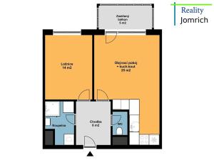 Pronájem bytu 2+kk, Liberec, Americká, 55 m2