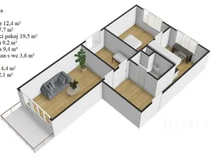 Prodej bytu 3+1, Mariánské Lázně, Mánesova, 61 m2