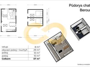 Prodej chaty, Beroun, V Pánvích, 57 m2