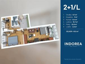 Prodej bytu 2+1, Praha - Záběhlice, Jasmínová, 62 m2