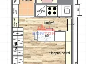 Pronájem bytu 1+kk, Praha - Háje, Hlavatého, 27 m2