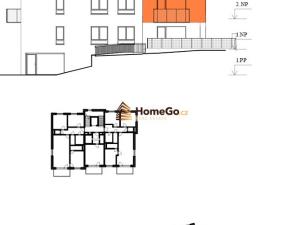 Pronájem bytu 2+kk, Praha - Modřany, Komořanská, 60 m2