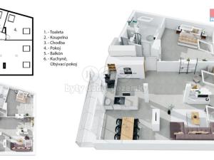 Prodej bytu 2+kk, Brno - Královo Pole, Hutařova, 108 m2