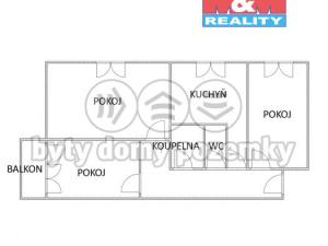 Prodej bytu 3+1, Most, M. G. Dobnera, 62 m2