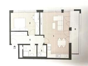 Pronájem bytu 2+kk, Praha - Hloubětín, Poděbradská, 62 m2
