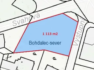 Prodej pozemku pro bydlení, Praha - Vršovice, Výstupní, 1113 m2