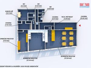 Pronájem skladu, Nepomuk, Husova, 124 m2